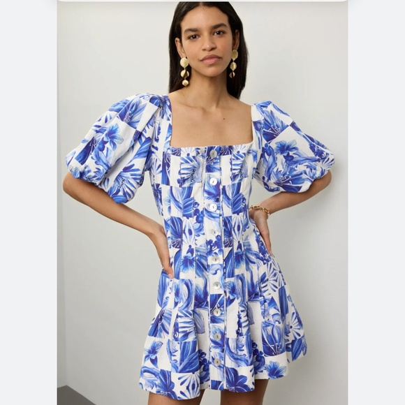 FARM Rio Dresses & Skirts - Garden Tiles Mini Dress FARM Rio